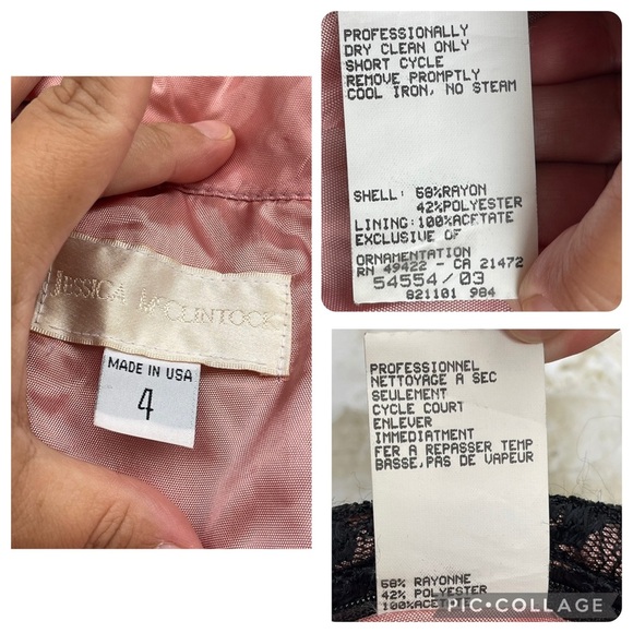 jessica mcclintock Cheongsam style size 4  lace maxi dress - Picture 16 of 16